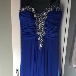 Stacy Sklar short blue prom/homecoming dress